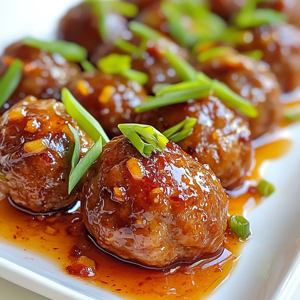 Sweet Chili Glazed Meatballs Quick and Flavorful Delight