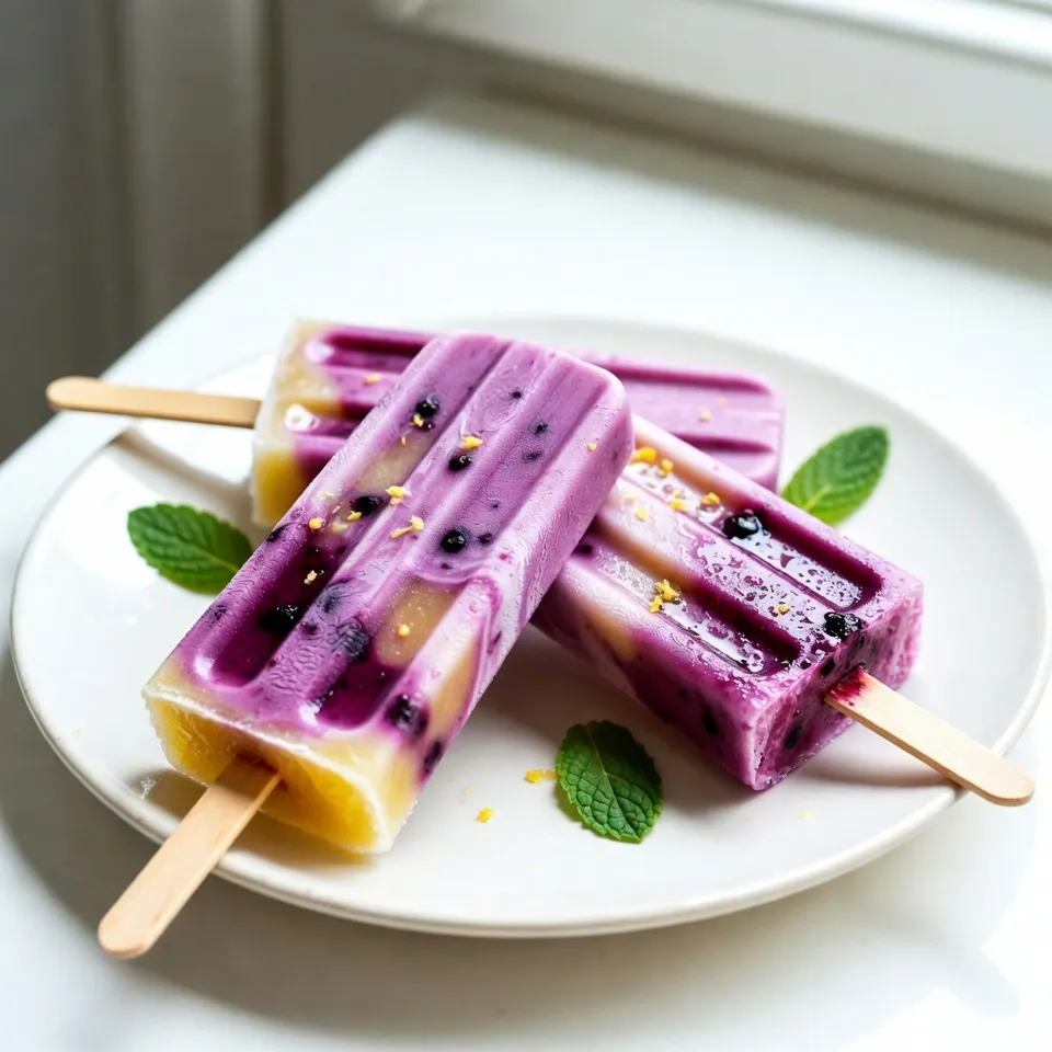 Blueberry Lemonade Popsicles Refreshing Summer Treat
