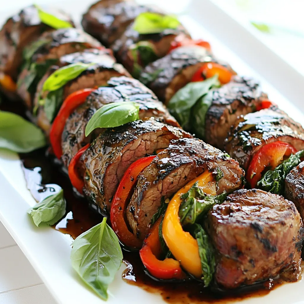 Balsamic Glazed Steak Rolls Flavorful and Easy Recipe