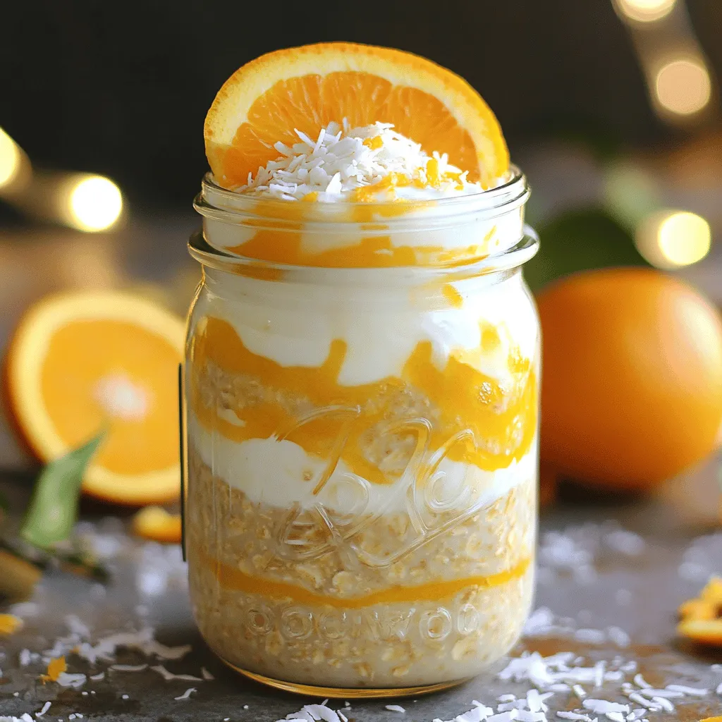 Orange Creamsicle Overnight Oats Delightful Recipe