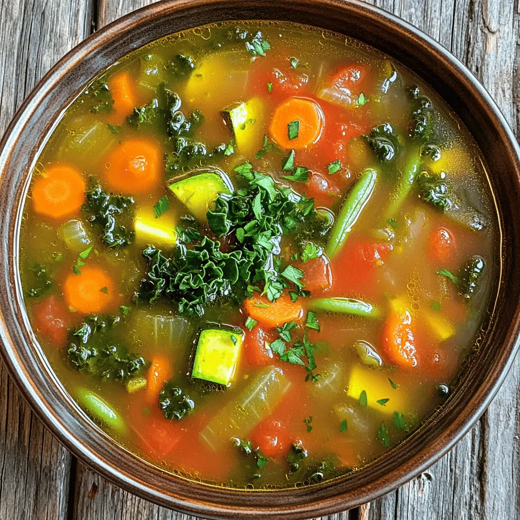 Rustic Vegetable Soup Hearty and Healthy Delight