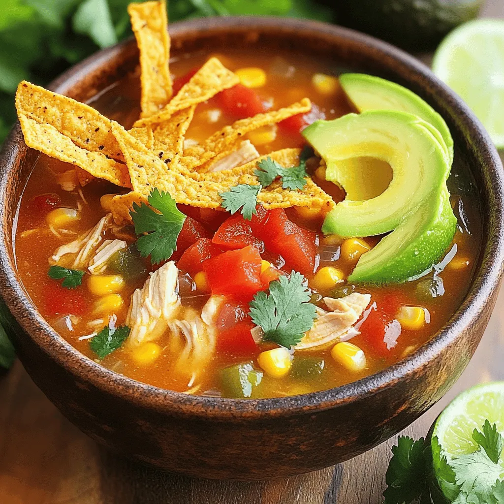 Classic Chicken Tortilla Soup Hearty and Flavorful Dish