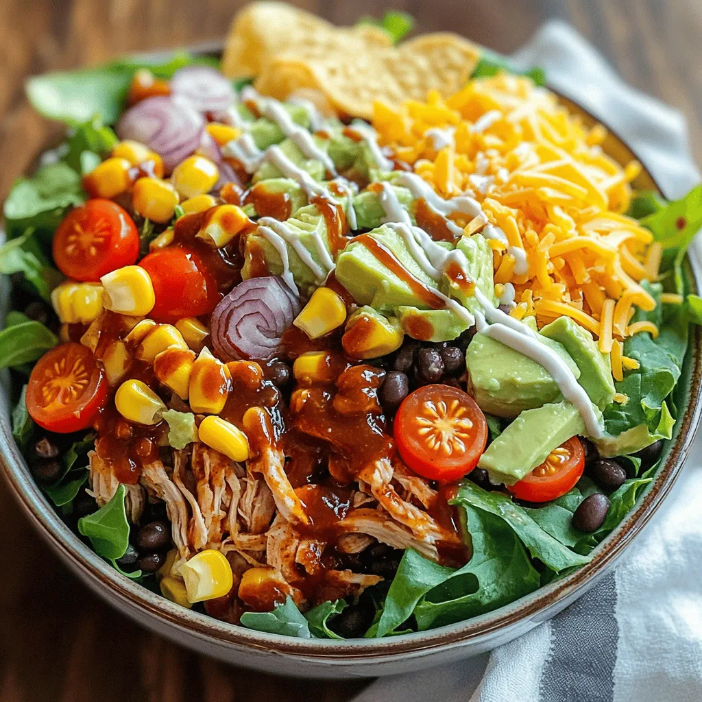 BBQ Ranch Chicken Salad Flavorful and Satisfying Meal