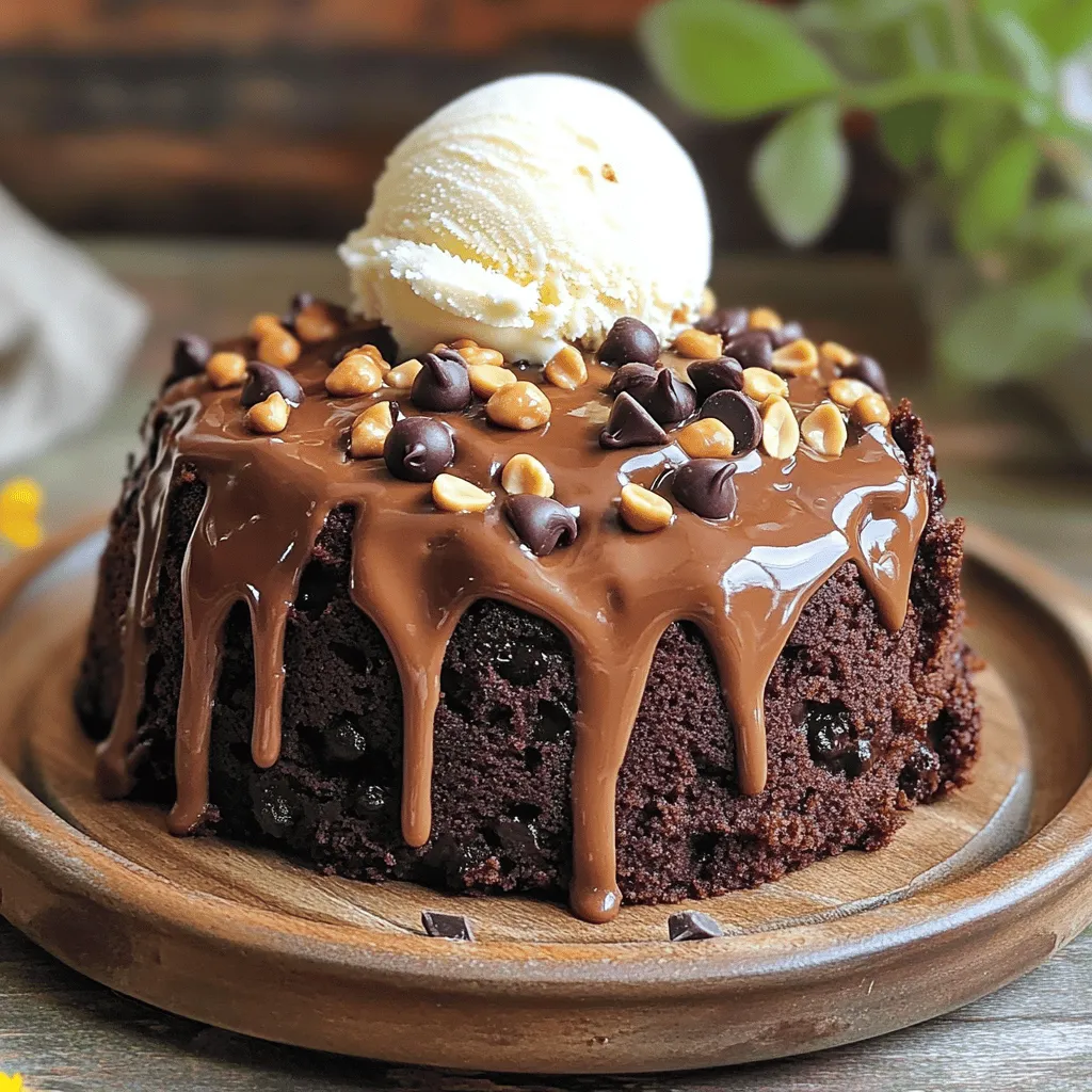 Slow Cooker Peanut Butter Hot Fudge Cake Recipe