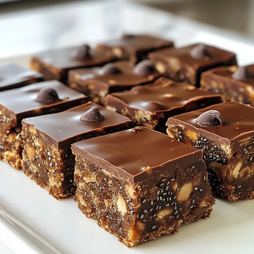 Peanut Butter Chocolate Energy Bars Easy and Tasty Recipe