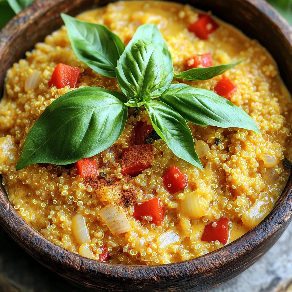 One-Pot Creamy Red Pepper Quinoa Delightful Meal