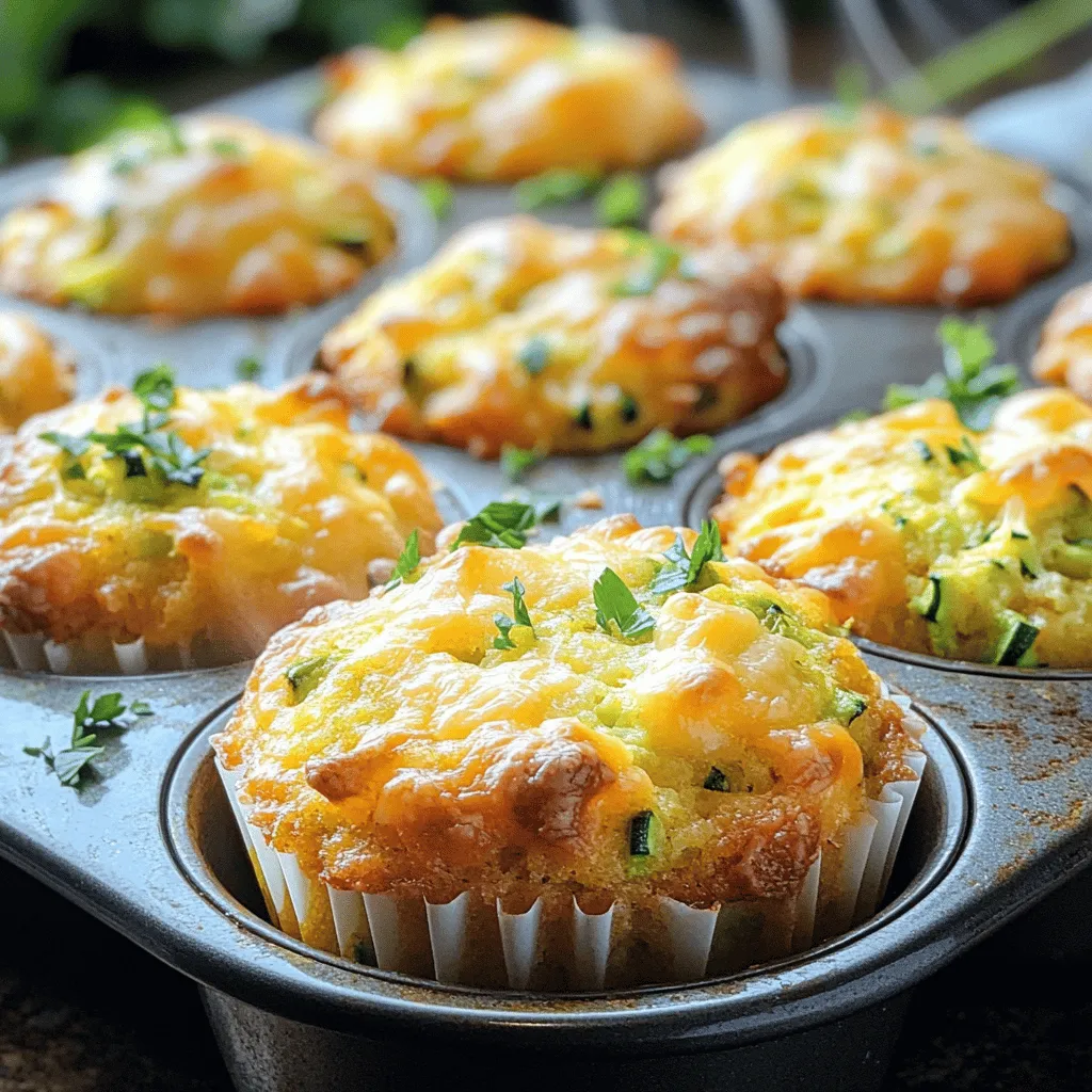 Cheesy Zucchini Muffins Flavorful and Easy Bake Recipe