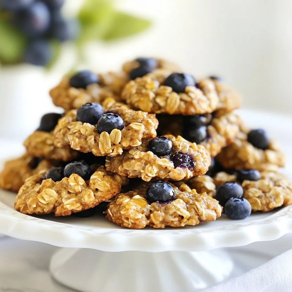 Blueberry Oatmeal Breakfast Cookies Tasty and Easy Treat