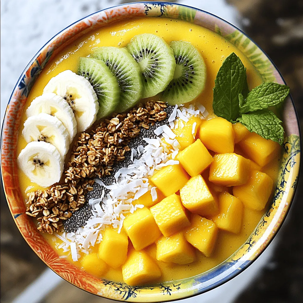 Tropical Mango Smoothie Bowl Refreshing and Healthy Treat