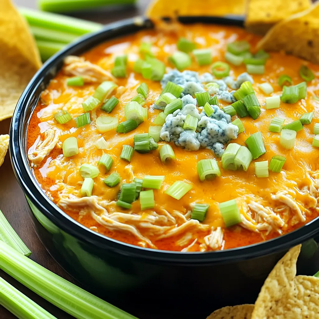 Creamy Buffalo Chicken Dip Slow Cooker Delight