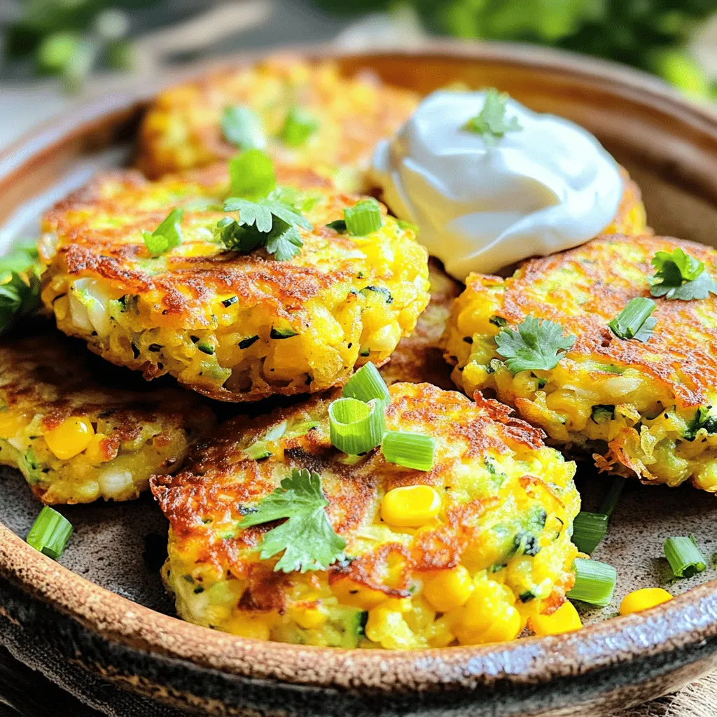 Zucchini Corn Fritters Crispy and Simple Recipe