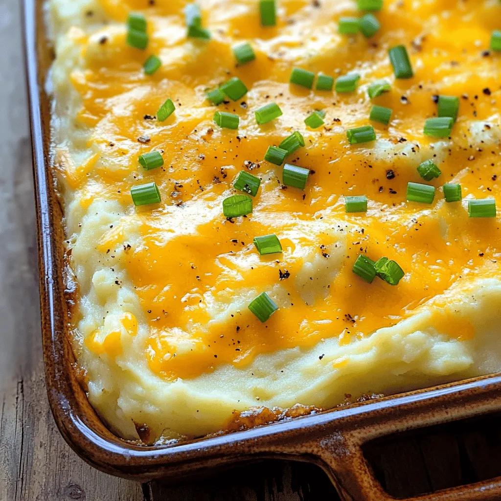 Cheesy Mashed Potato Casserole Hearty and Comforting Dish