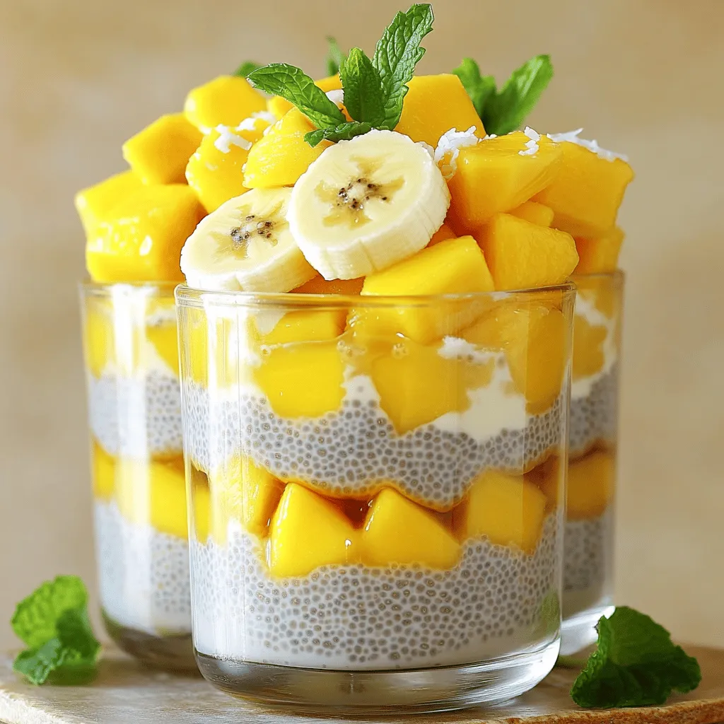 Tropical Fruit Chia Pudding Flavorful and Fresh Snack