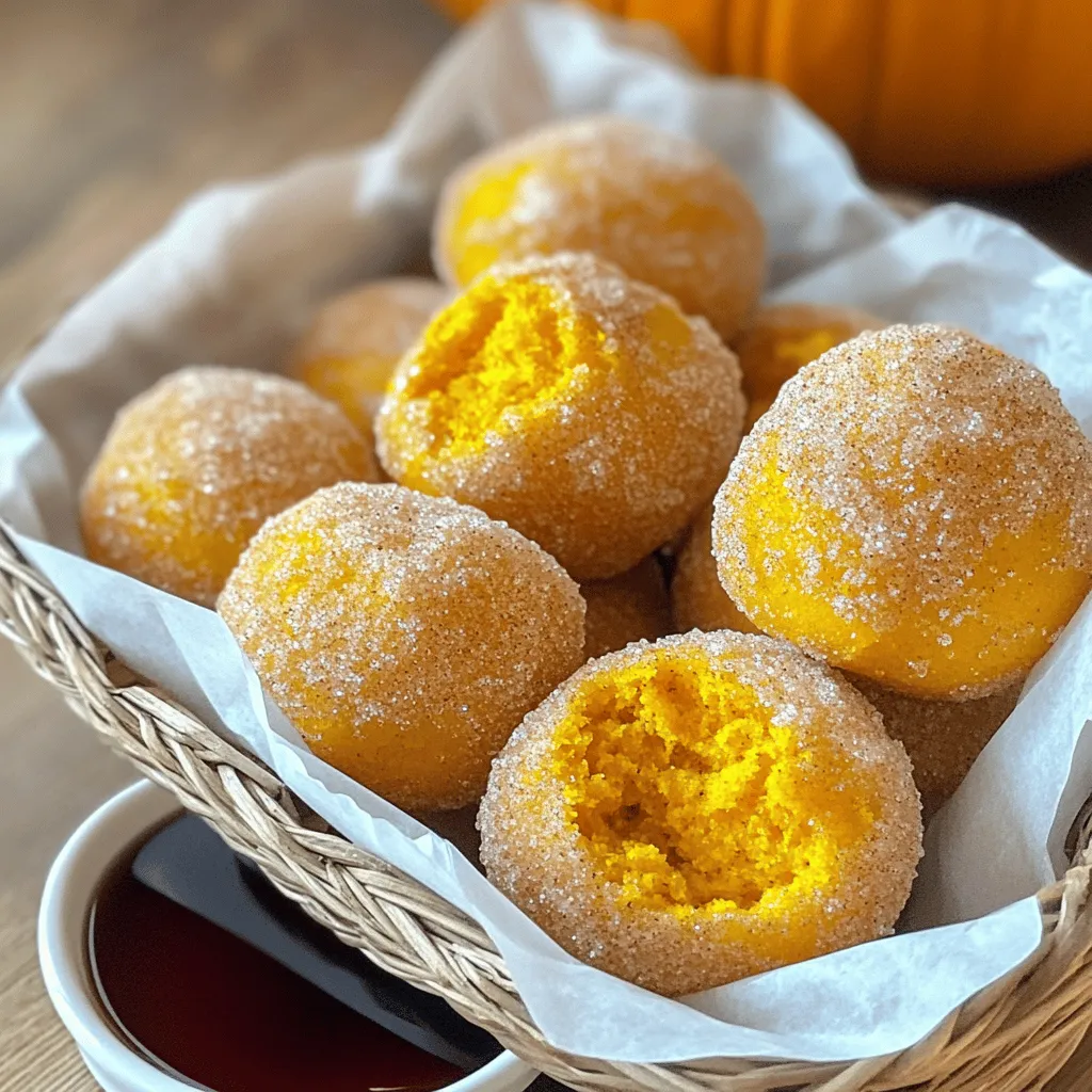 Cinnamon Sugar Pumpkin Donut Holes Irresistible Treat