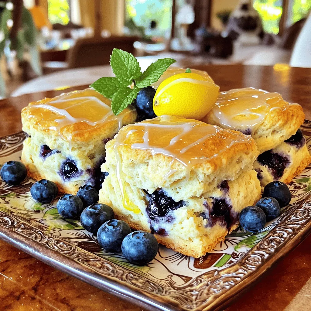 Lemon Blueberry Scones Fresh and Flavorful Delight