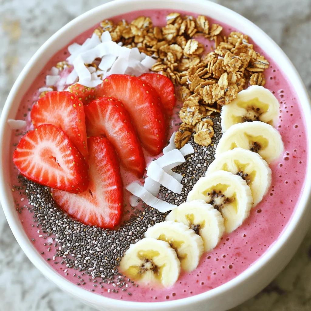 Strawberry Spinach Smoothie Bowl Refreshing and Healthy