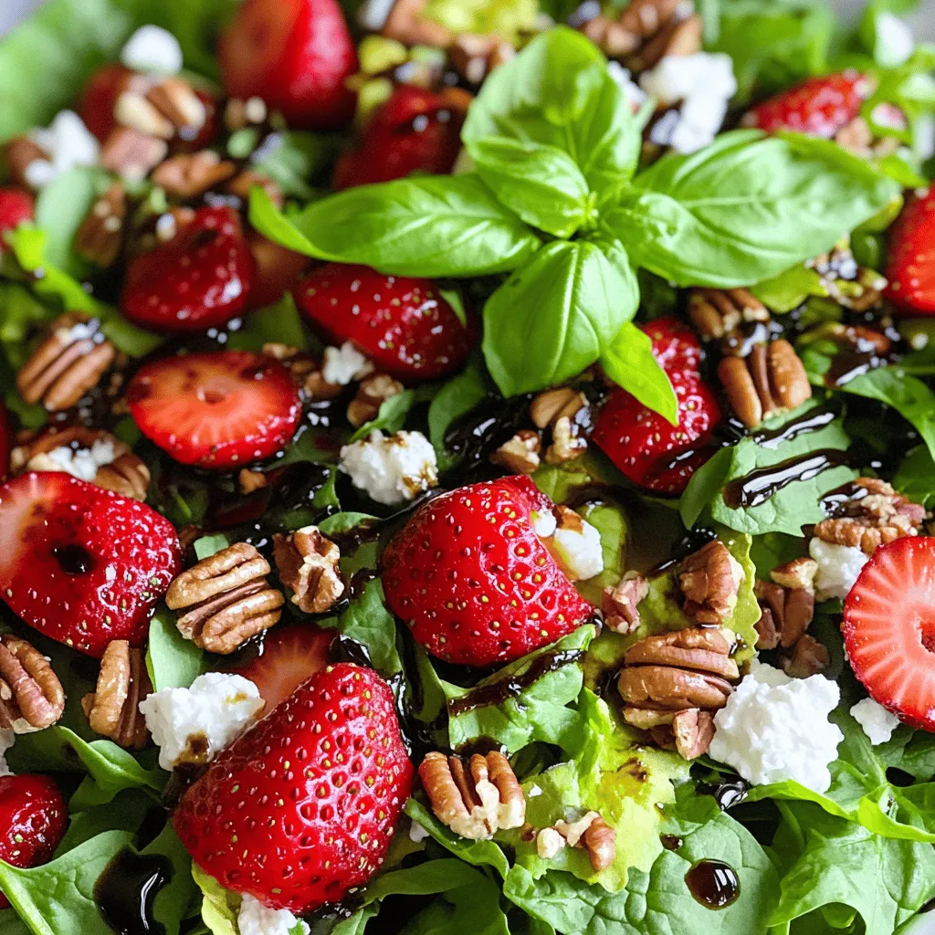 Balsamic Strawberry Salad Fresh and Flavorful Option
