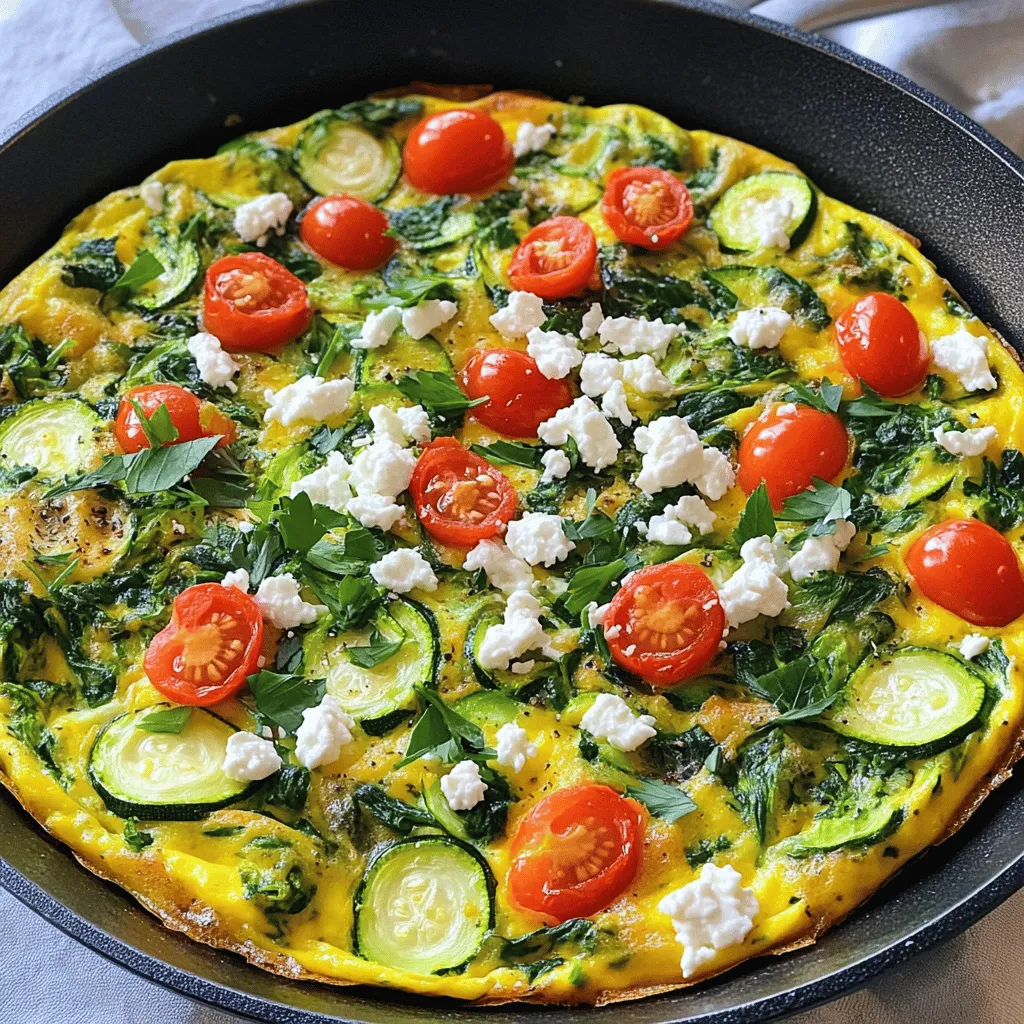 Zucchini Spinach Frittata Tasty and Healthy Meal