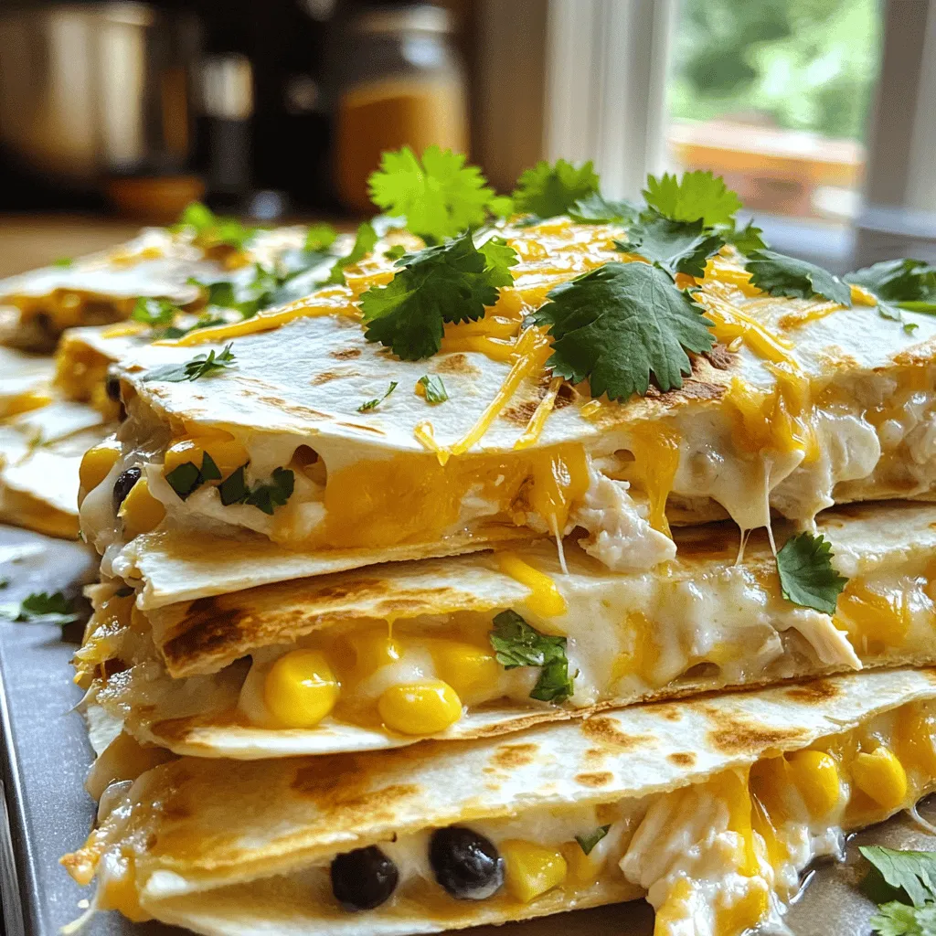 Chicken and Cheese Quesadilla Alfredo Casserole Delight