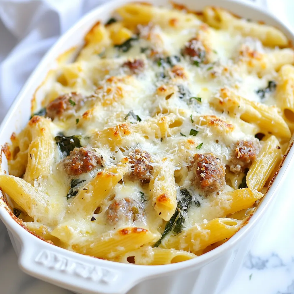 Creamy Sausage Pasta Bake Tasty and Simple Recipe