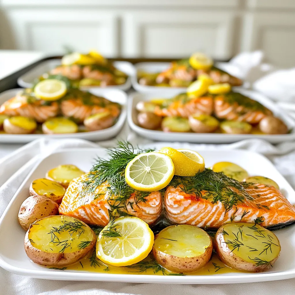 Savory Sheet-Pan Lemon Dill Salmon with Potatoes