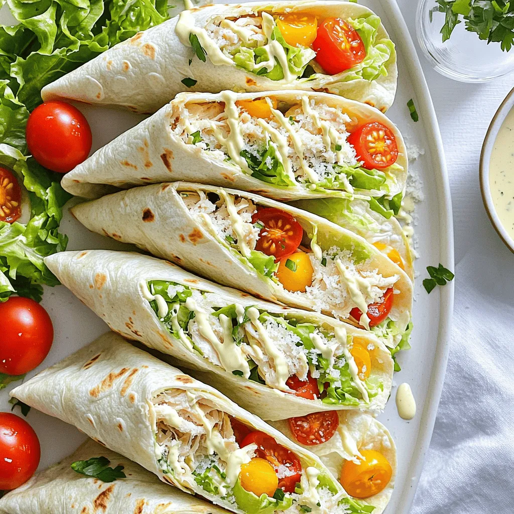Easy Chicken Caesar Wraps Quick and Tasty Meal