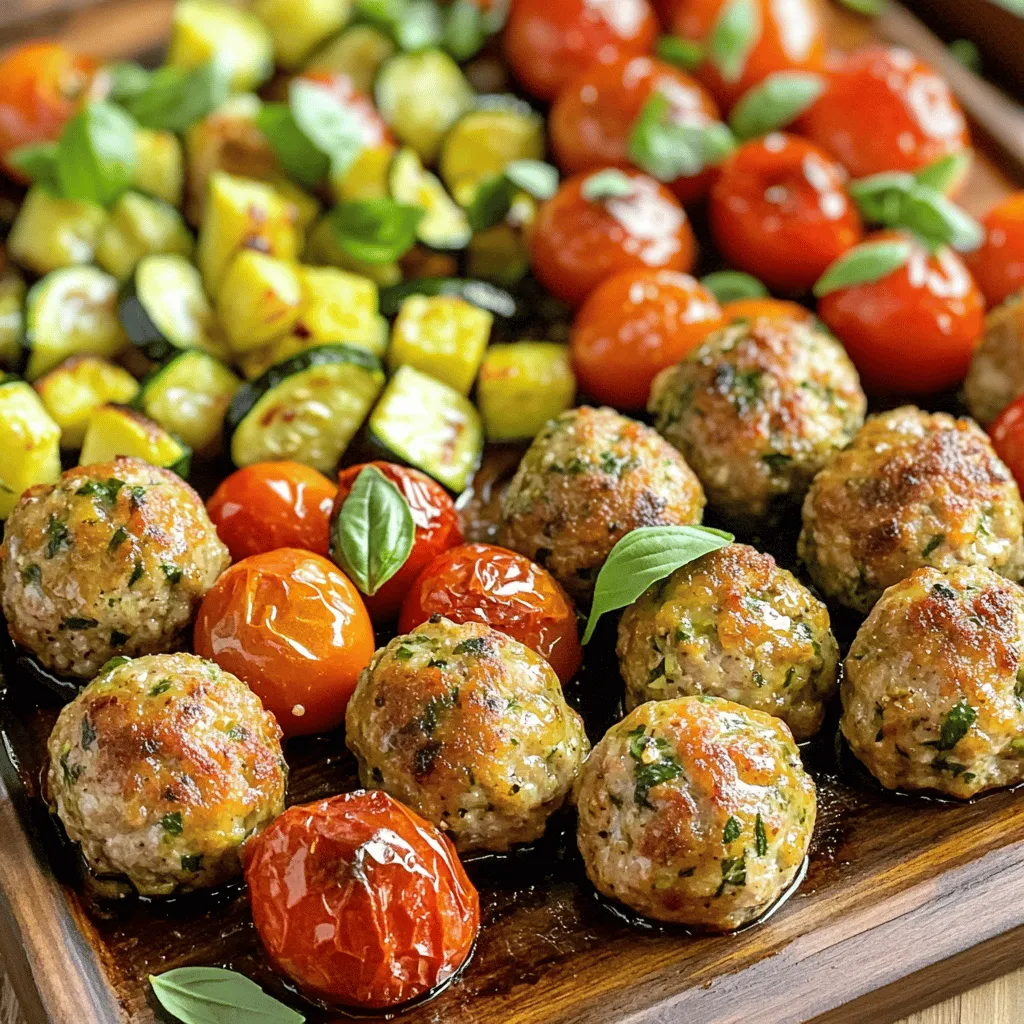 Sheet Pan Garlic Herb Turkey Meatballs Savory Delight