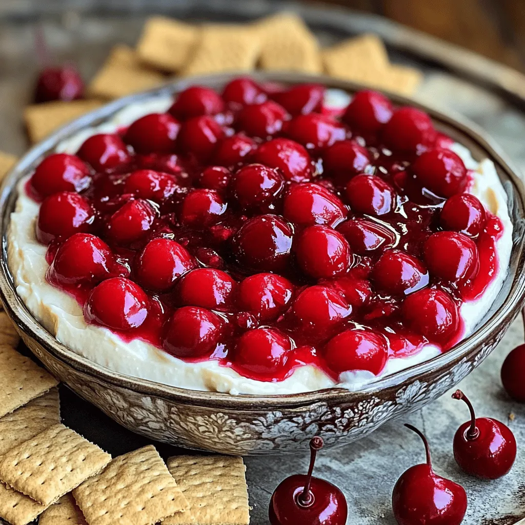 Cherry Cheesecake Dip Creamy and Irresistible Treat