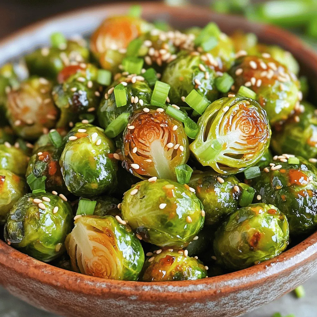 Honey Sriracha Brussels Sprouts Tasty and Simple Dish
