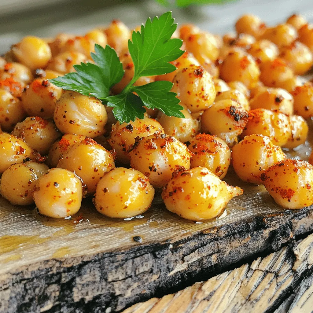 Spicy Roasted Chickpeas Crispy and Flavorful Snack