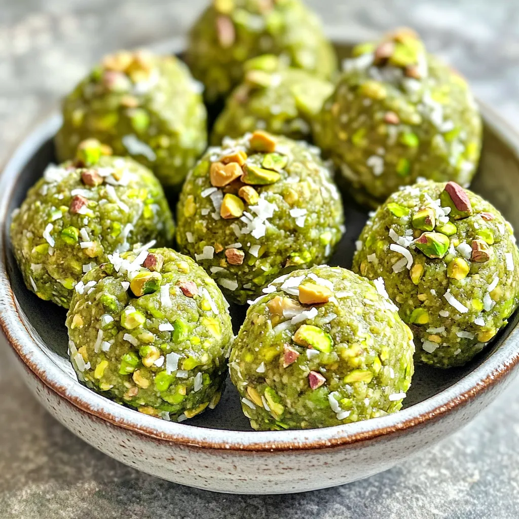 No-Bake Pistachio Energy Bites Healthy Snack Option