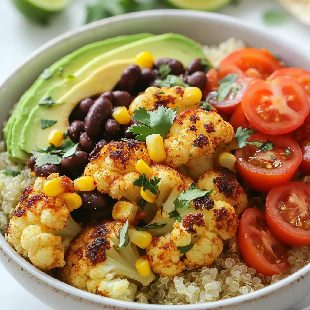 Roasted Cauliflower Taco Bowls Flavorful and Healthy Meal