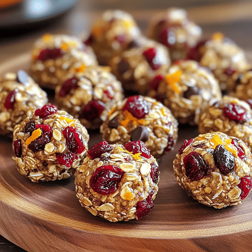 Cranberry Orange Energy Bites Healthy Snack Boost