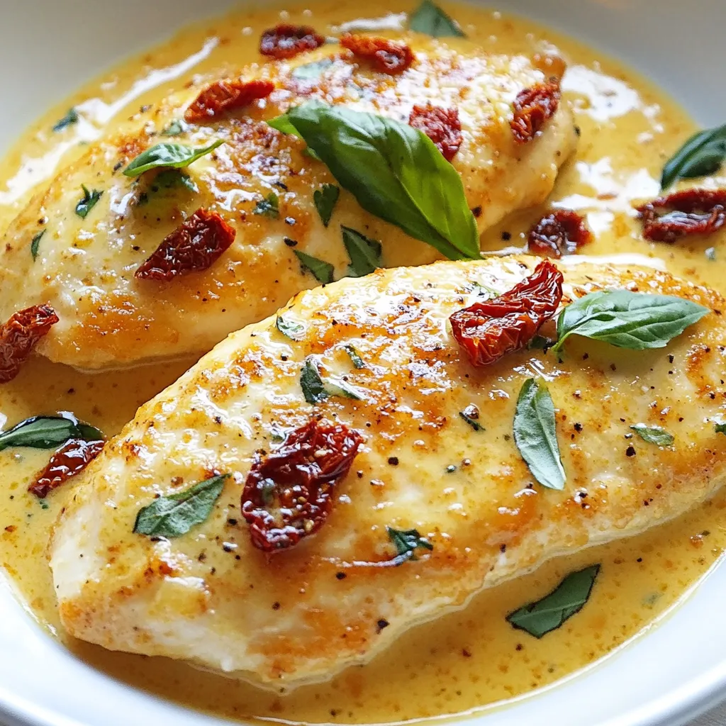 Creamy Sun Dried Tomato Chicken Tasty and Simple Meal