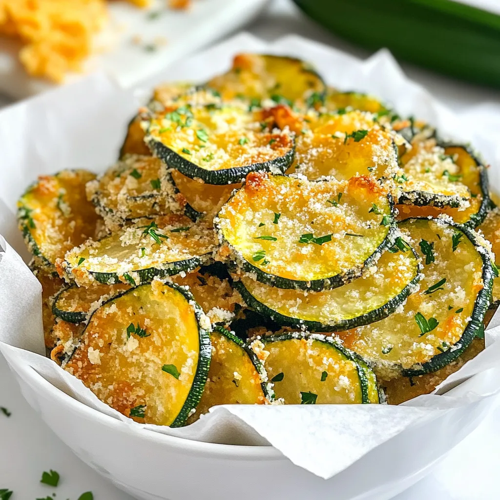 Garlic Parmesan Zucchini Chips Crispy and Flavorful Snack