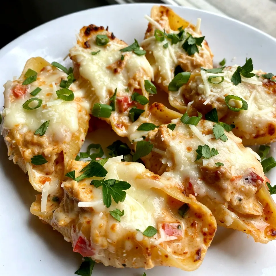 Cajun Chicken Alfredo Stuffed Shells Flavor Explosion