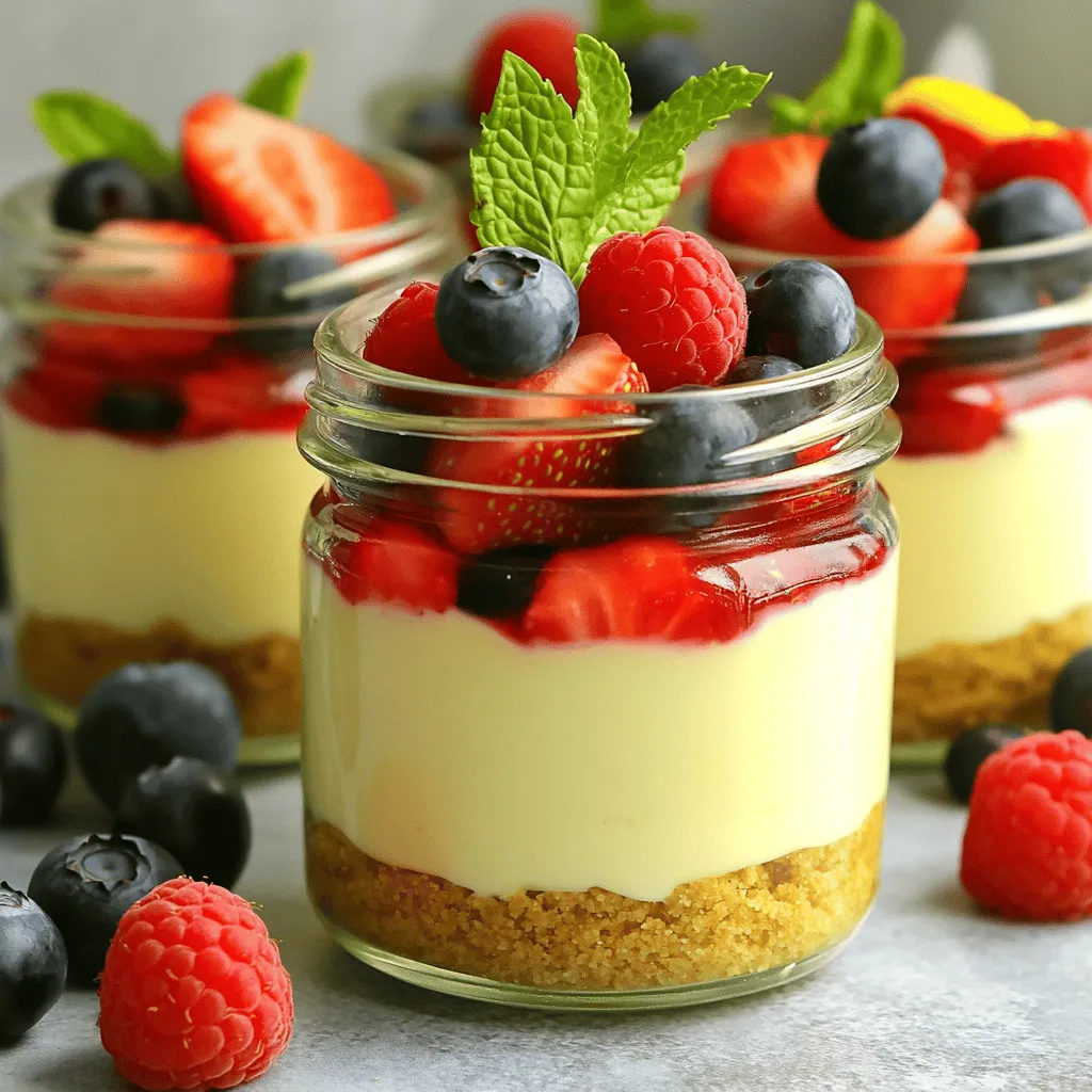 No-Bake Cheesecake Jars Simple and Creamy Delight