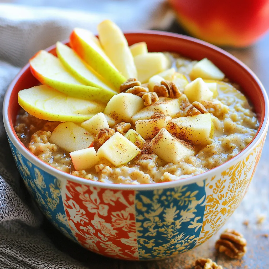 Slow Cooker Apple Cinnamon Oatmeal Warm and Comforting