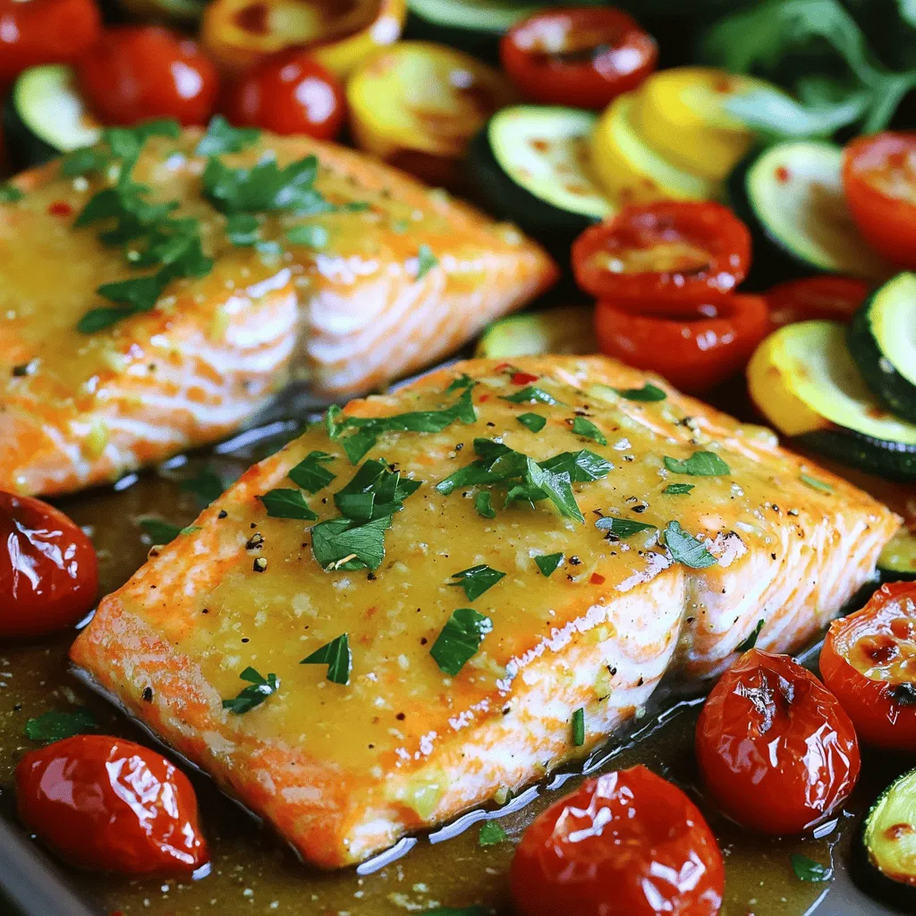 Flavorful Sheet Pan Lemon Garlic Salmon Recipe