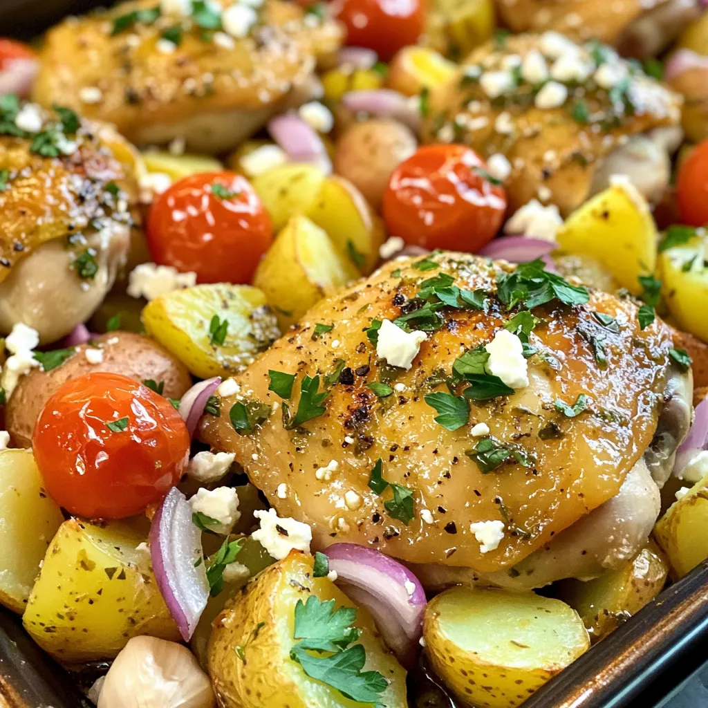 Sheet Pan Greek Chicken Potatoes Flavorful Feast