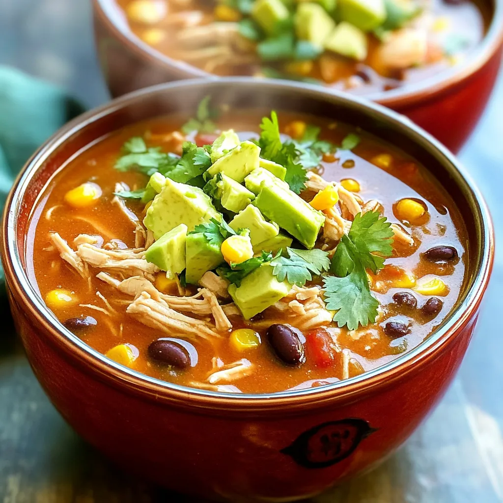 Instant Pot Chicken Taco Soup Flavorful and Satisfying