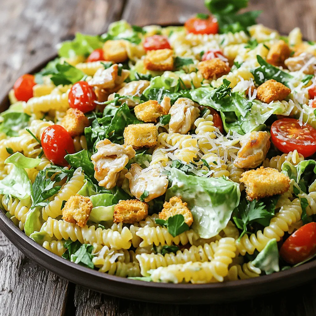 Chicken Caesar Pasta Salad Delightful and Fresh Meal
