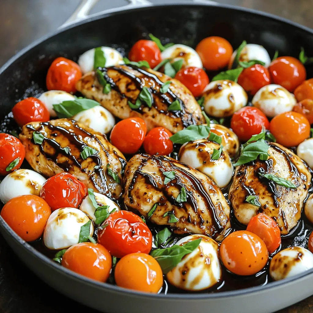 Balsamic Glazed Caprese Chicken Flavorful Dinner Recipe