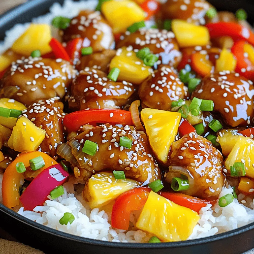 Teriyaki Chicken Pineapple Skillet Easy Dinner Delight