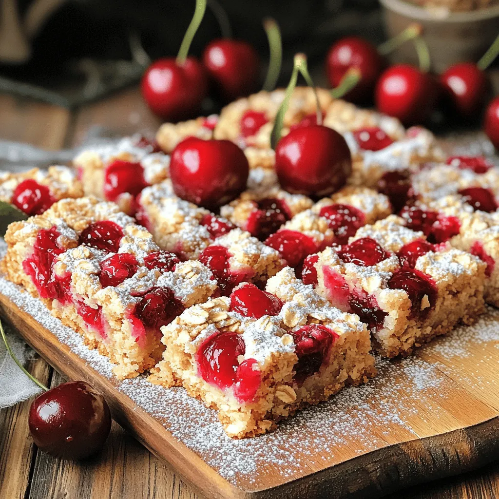 Cherry Oat Bars Flavorful and Easy Homemade Treat