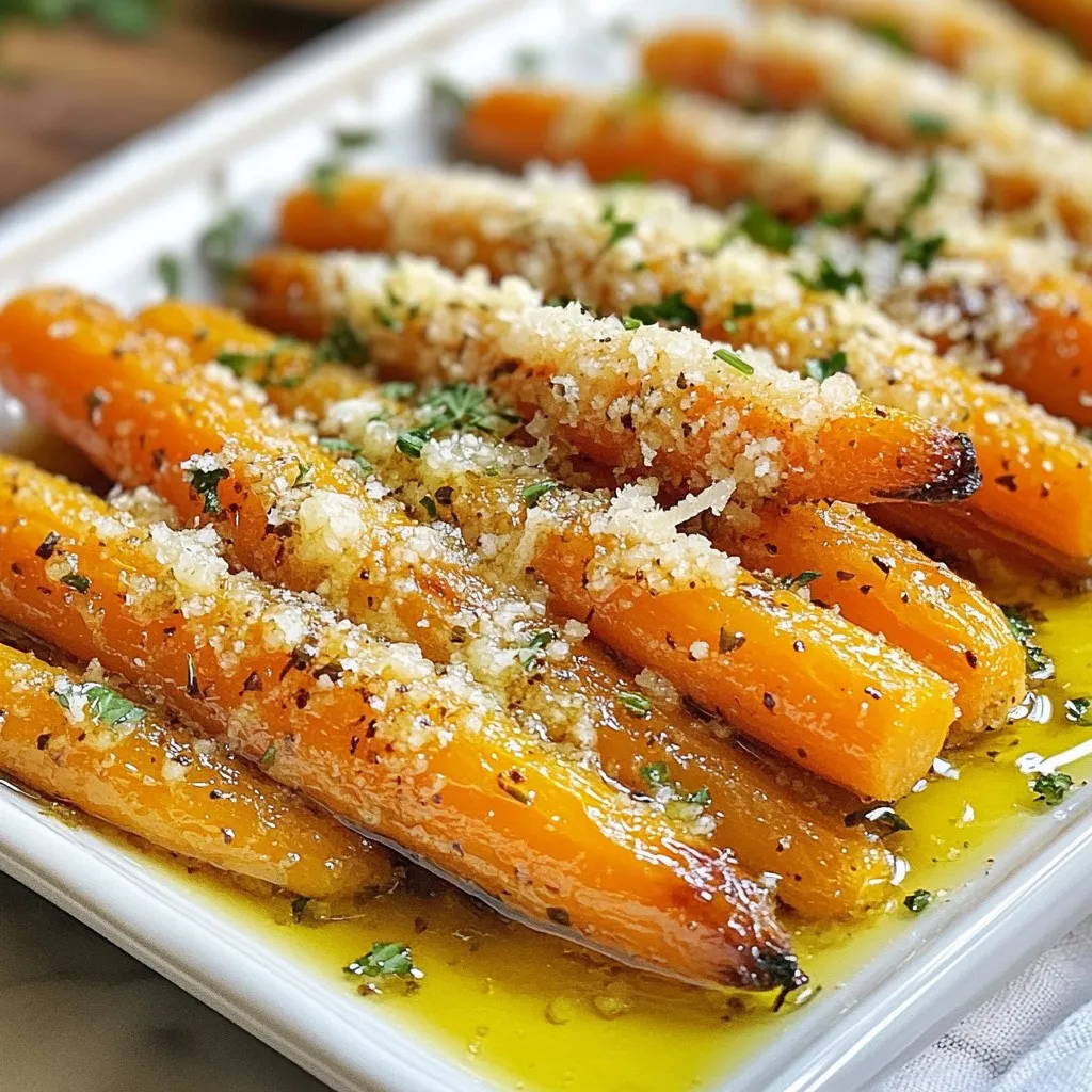 Garlic Parmesan Roasted Carrots Flavorful Side Dish