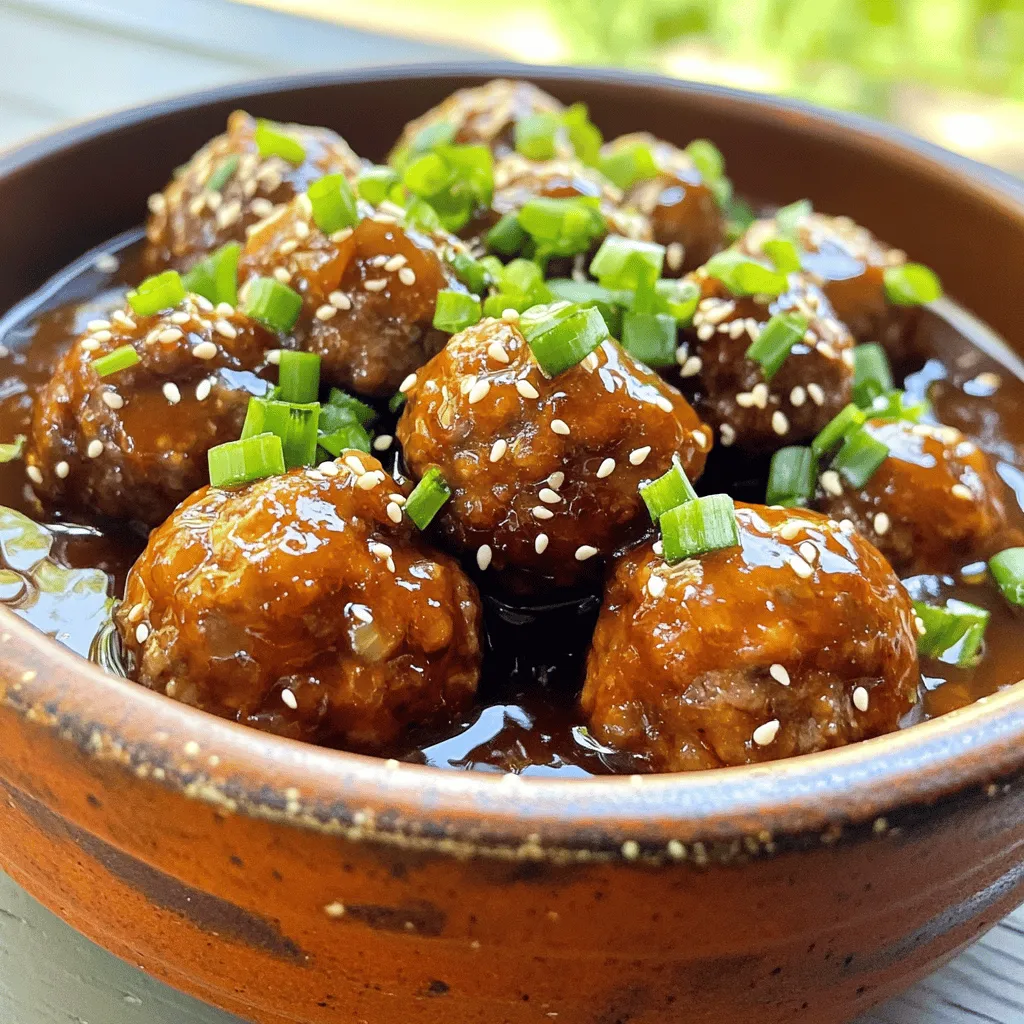 Honey Garlic Slow Cooker Meatballs Savory and Simple Dish