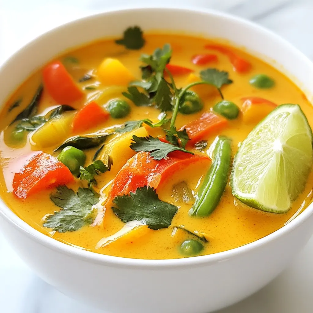 Vegan Thai Red Curry Soup Flavorful Comfort Meal