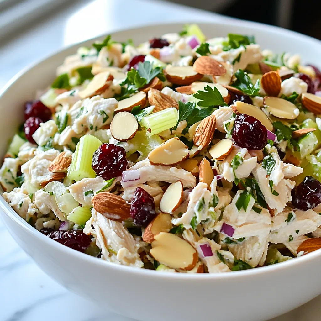 Cranberry Almond Chicken Salad Tasty and Simple Recipe