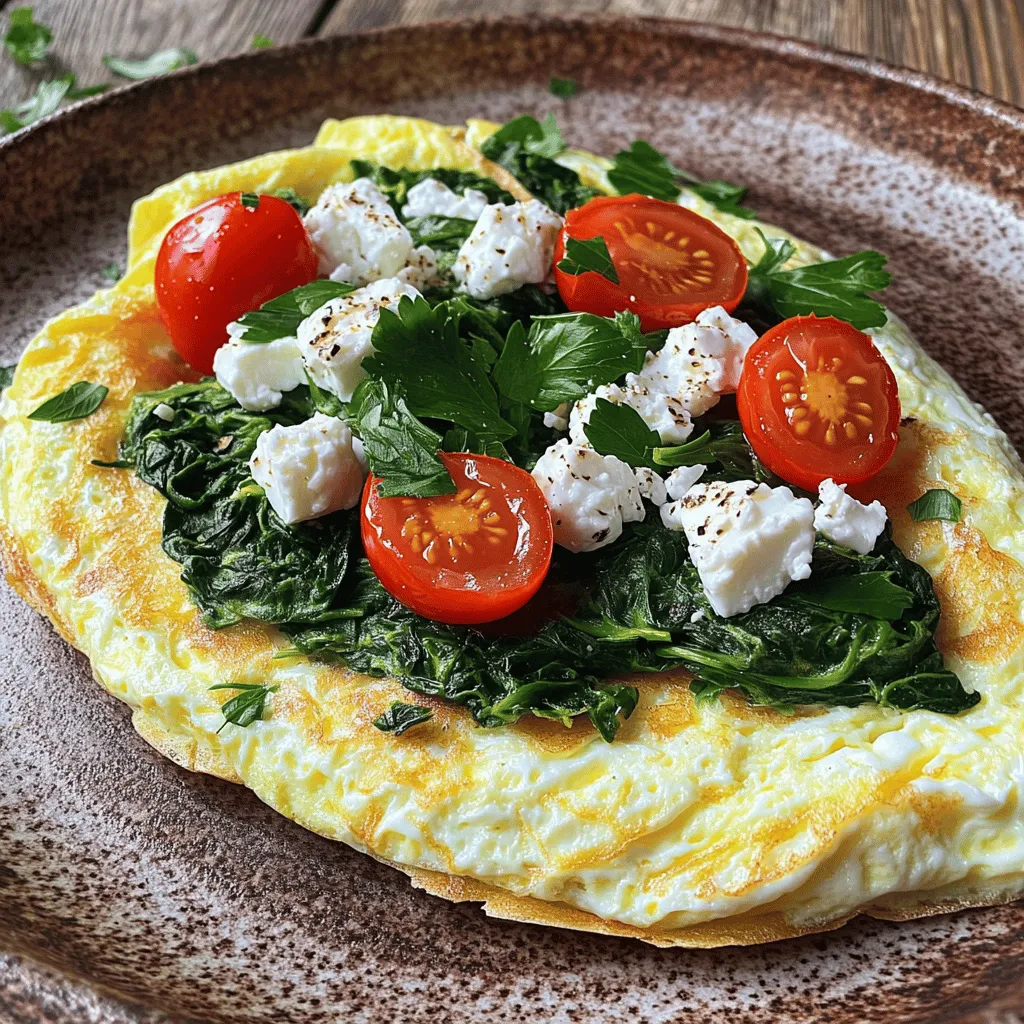 Spinach Egg White Omelette Tasty and Healthy Dish
